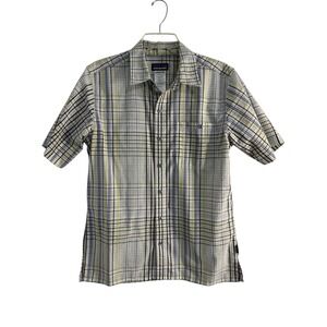 Patagonia‎ Mens Short Sleeve Button Up Shirt Plaid Check  Small